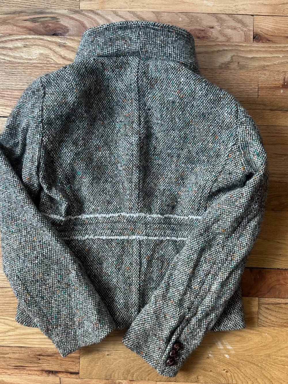 Vintage J.Crew Wool Alpaca Tweed Blazer Jacket Womens Office Career Sz.6 - Picture 5 of 5